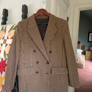 Banana Republic Brown Houndstooth Blazer